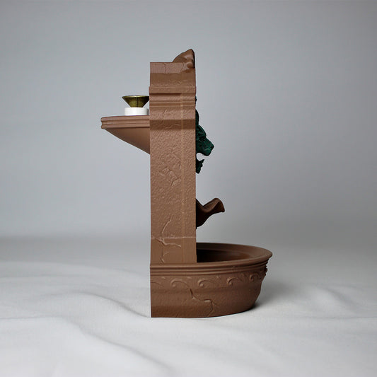 Roman Fountain Brown Incense Burner