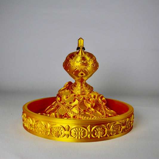 Golden Prosperity Lamp Incense Burner