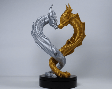 Estatua Pareja de Dragón