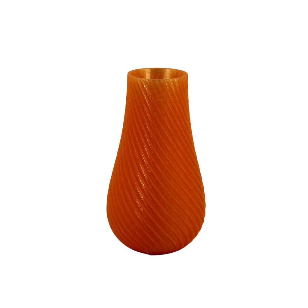 Orange Spiral Flowerpot