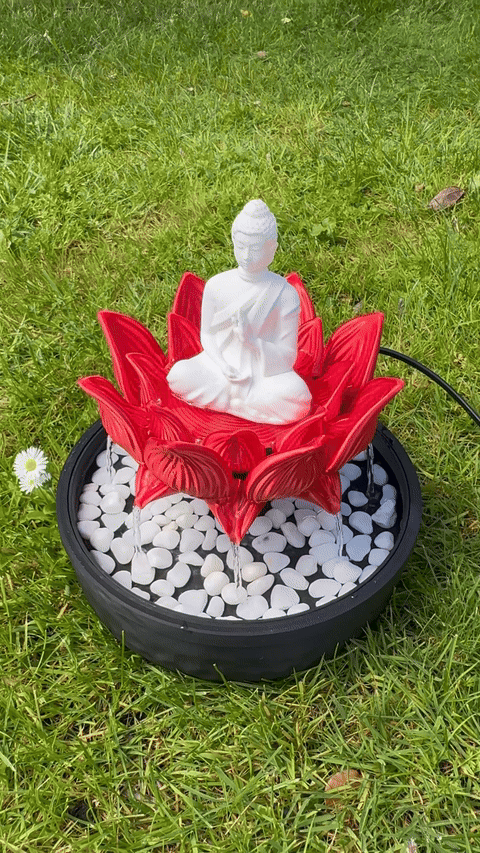 Fuente - Buda en flor