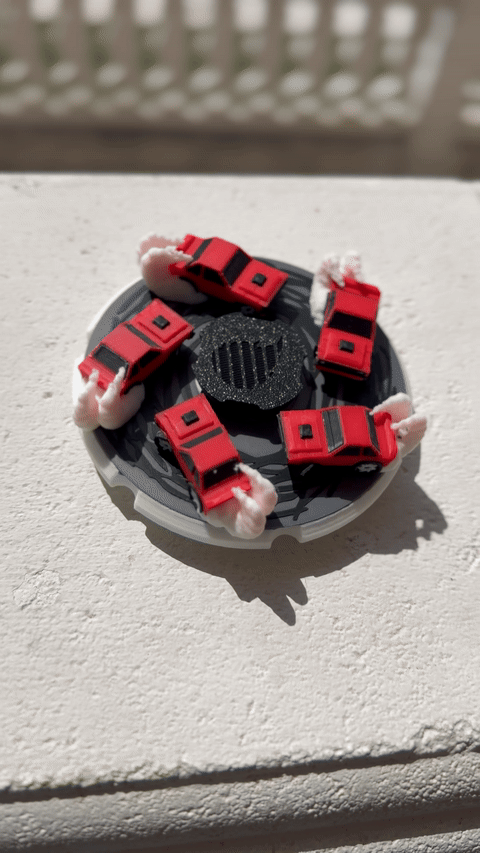 Zoetrope Spinner - Car Barnout