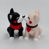 Dog Couple Kissing