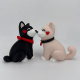 Dog Couple Kissing