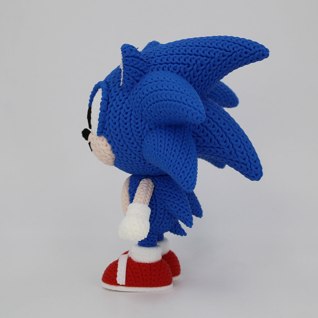 Sonic Knitted Figure